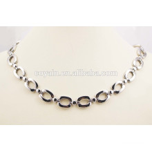 Fashion jewelry Simple surgical steel long silver necklace chain